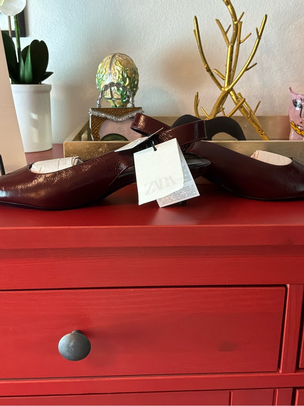 Zara Leather Slingbacks Heels - Picture 6 of 9
